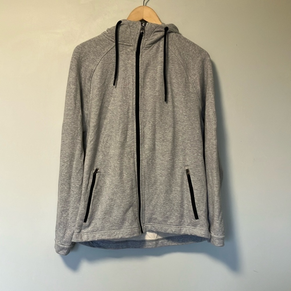 Public Rec Grey Full Zip Up Sweater Hoodie